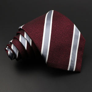 New Men's Classic Luxury Tie 8cm Striped Paisley Plaid All-Match Jacquard Necktie For Business Wedding Prom Daily Wear Accessory