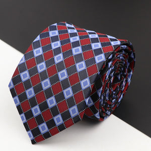 New Men's Classic Luxury Tie 8cm Striped Paisley Plaid All-Match Jacquard Necktie For Business Wedding Prom Daily Wear Accessory