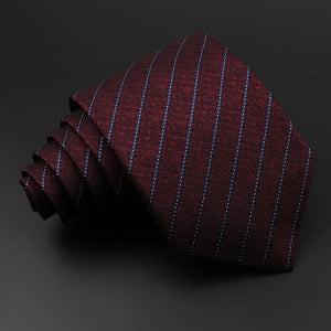 New Men's Classic Luxury Tie 8cm Striped Paisley Plaid All-Match Jacquard Necktie For Business Wedding Prom Daily Wear Accessory