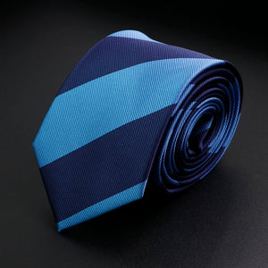 Stylish Men's Stripe Necktie College Style Red Navy Blue Green Multi-color Twill Cosplay Party Business Wedding Trendy Neck Ties