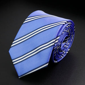 Stylish Men's Stripe Necktie College Style Red Navy Blue Green Multi-color Twill Cosplay Party Business Wedding Trendy Neck Ties