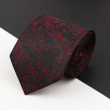 Load image into Gallery viewer, New Men&#39;s Classic Luxury Tie 8cm Striped Paisley Plaid All-Match Jacquard Necktie For Business Wedding Prom Daily Wear Accessory