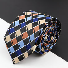 Load image into Gallery viewer, New Men&#39;s Classic Luxury Tie 8cm Striped Paisley Plaid All-Match Jacquard Necktie For Business Wedding Prom Daily Wear Accessory