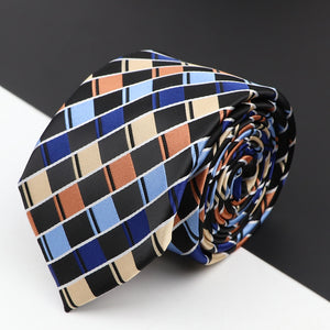 New Men's Classic Luxury Tie 8cm Striped Paisley Plaid All-Match Jacquard Necktie For Business Wedding Prom Daily Wear Accessory