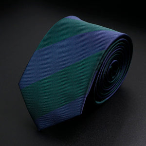 Stylish Men's Stripe Necktie College Style Red Navy Blue Green Multi-color Twill Cosplay Party Business Wedding Trendy Neck Ties