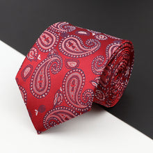 Load image into Gallery viewer, New Men&#39;s Classic Luxury Tie 8cm Striped Paisley Plaid All-Match Jacquard Necktie For Business Wedding Prom Daily Wear Accessory