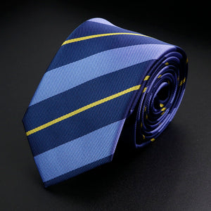 Stylish Men's Stripe Necktie College Style Red Navy Blue Green Multi-color Twill Cosplay Party Business Wedding Trendy Neck Ties