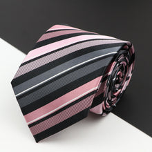 Load image into Gallery viewer, New Men&#39;s Classic Luxury Tie 8cm Striped Paisley Plaid All-Match Jacquard Necktie For Business Wedding Prom Daily Wear Accessory