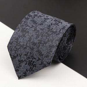 New Men's Classic Luxury Tie 8cm Striped Paisley Plaid All-Match Jacquard Necktie For Business Wedding Prom Daily Wear Accessory