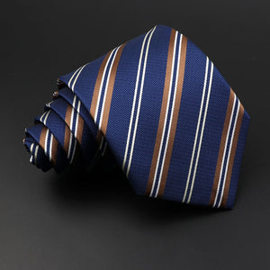 New Men's Classic Luxury Tie 8cm Striped Paisley Plaid All-Match Jacquard Necktie For Business Wedding Prom Daily Wear Accessory