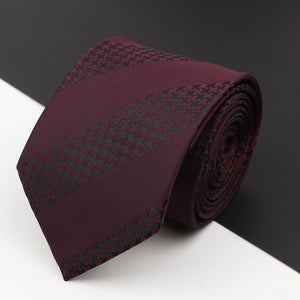 New Men's Classic Luxury Tie 8cm Striped Paisley Plaid All-Match Jacquard Necktie For Business Wedding Prom Daily Wear Accessory