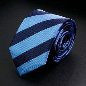 Stylish Men's Stripe Necktie College Style Red Navy Blue Green Multi-color Twill Cosplay Party Business Wedding Trendy Neck Ties