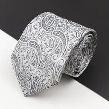 Load image into Gallery viewer, New Men&#39;s Classic Luxury Tie 8cm Striped Paisley Plaid All-Match Jacquard Necktie For Business Wedding Prom Daily Wear Accessory