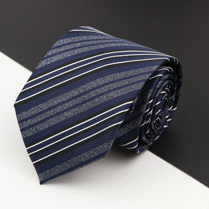 New Men's Classic Luxury Tie 8cm Striped Paisley Plaid All-Match Jacquard Necktie For Business Wedding Prom Daily Wear Accessory