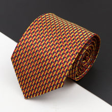 Load image into Gallery viewer, New Men&#39;s Classic Luxury Tie 8cm Striped Paisley Plaid All-Match Jacquard Necktie For Business Wedding Prom Daily Wear Accessory