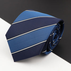 New Men's Classic Luxury Tie 8cm Striped Paisley Plaid All-Match Jacquard Necktie For Business Wedding Prom Daily Wear Accessory