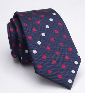 Men Tie Jacquard Skinny Ties for Men Wedding Dress Necktie Fashion Plaid Cravate Business Slim Neck Tie Gift Shirt Accessories