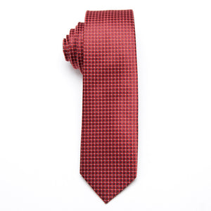 Mens Ties Fashion Jacquard Skinny Tie for Men Wedding Formal Dress Necktie Plaid Cravate Business Neck Tie Gift Accessories