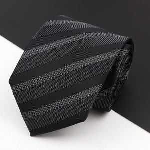 New Men's Classic Luxury Tie 8cm Striped Paisley Plaid All-Match Jacquard Necktie For Business Wedding Prom Daily Wear Accessory