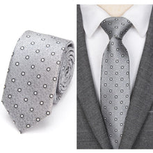 Load image into Gallery viewer, Mens Ties Fashion Jacquard Skinny Tie for Men Wedding Formal Dress Necktie Plaid Cravate Business Neck Tie Gift Accessories