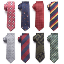 Load image into Gallery viewer, Mens Ties Fashion Jacquard Skinny Tie for Men Wedding Formal Dress Necktie Plaid Cravate Business Neck Tie Gift Accessories