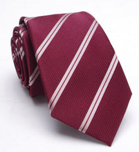 Load image into Gallery viewer, Men Tie Jacquard Skinny Ties for Men Wedding Dress Necktie Fashion Plaid Cravate Business Slim Neck Tie Gift Shirt Accessories