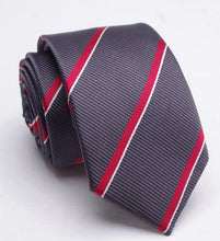 Load image into Gallery viewer, Men Tie Jacquard Skinny Ties for Men Wedding Dress Necktie Fashion Plaid Cravate Business Slim Neck Tie Gift Shirt Accessories