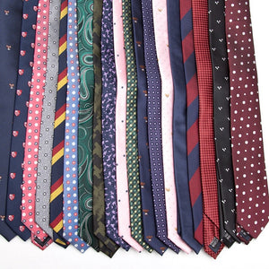Mens Ties Fashion Jacquard Skinny Tie for Men Wedding Formal Dress Necktie Plaid Cravate Business Neck Tie Gift Accessories