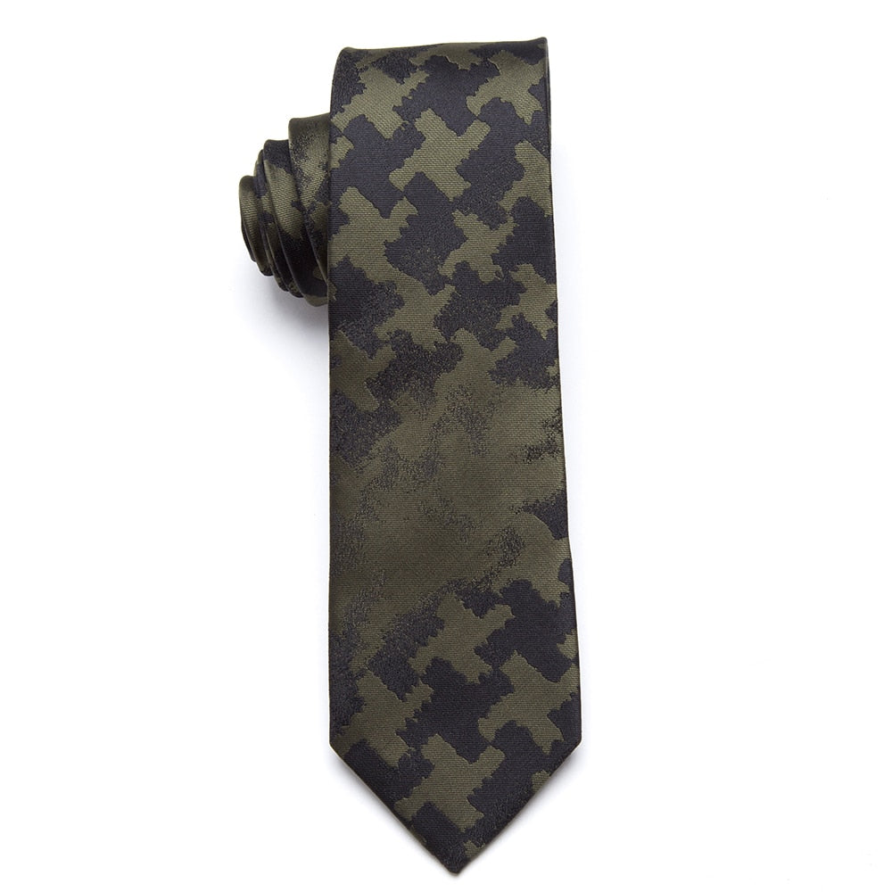 Mens Ties Fashion Jacquard Skinny Tie for Men Wedding Formal Dress Necktie Plaid Cravate Business Neck Tie Gift Accessories
