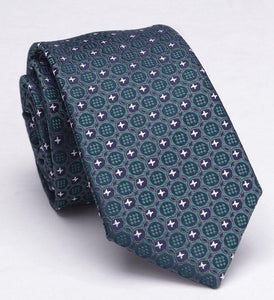 Men Tie Jacquard Skinny Ties for Men Wedding Dress Necktie Fashion Plaid Cravate Business Slim Neck Tie Gift Shirt Accessories