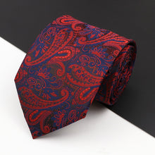 Load image into Gallery viewer, New Men&#39;s Classic Luxury Tie 8cm Striped Paisley Plaid All-Match Jacquard Necktie For Business Wedding Prom Daily Wear Accessory