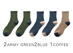 2020 New Japanese Harajuku Socks Autumn Winter Warm Men's Socks Thicke Terry Breathable High Quality Casual Business Socks Male