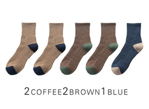 2020 New Japanese Harajuku Socks Autumn Winter Warm Men's Socks Thicke Terry Breathable High Quality Casual Business Socks Male