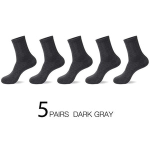 HSS 2021 High Quality Casual Men's Business Socks Summer Winter Cotton Socks Quick Drying Black White Long Sock Plus Size US7-14