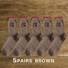 Load image into Gallery viewer, 5 pairs High Quality Embroidery Men&#39;s Cotton Socks For Male  Business Brand  Deodorant Dress socks men&#39;s Outdoor Baseball Socks